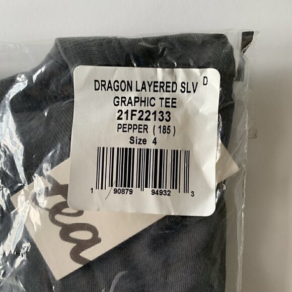 Tea Collection Dragon Layered Sleeve Graphic Boy Tee 2T 3T 4T - Picture 6 of 7